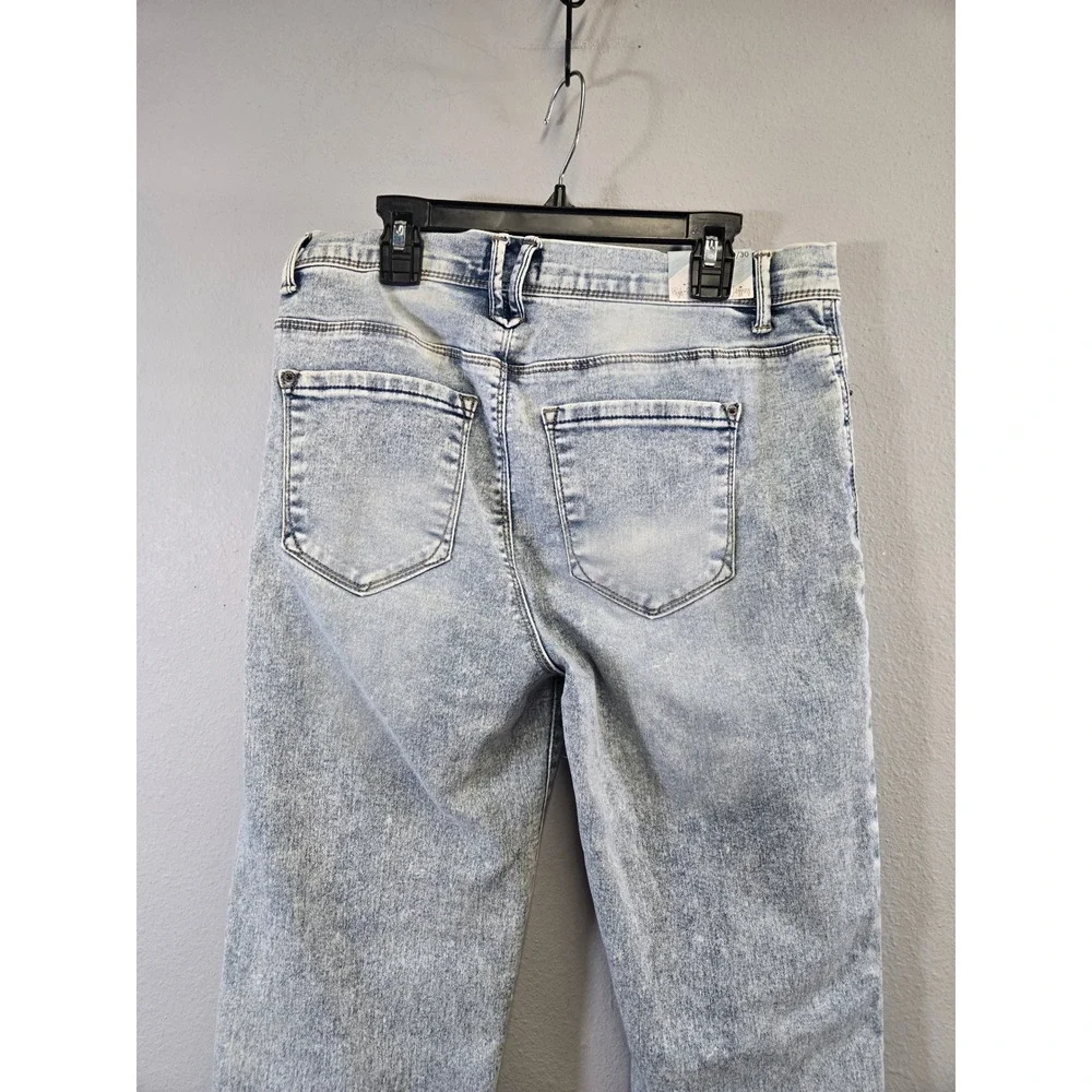 Curve Appeal Acid Wash High Rise Minimalist Tummy Tucking Jegging Jeans 10/30
